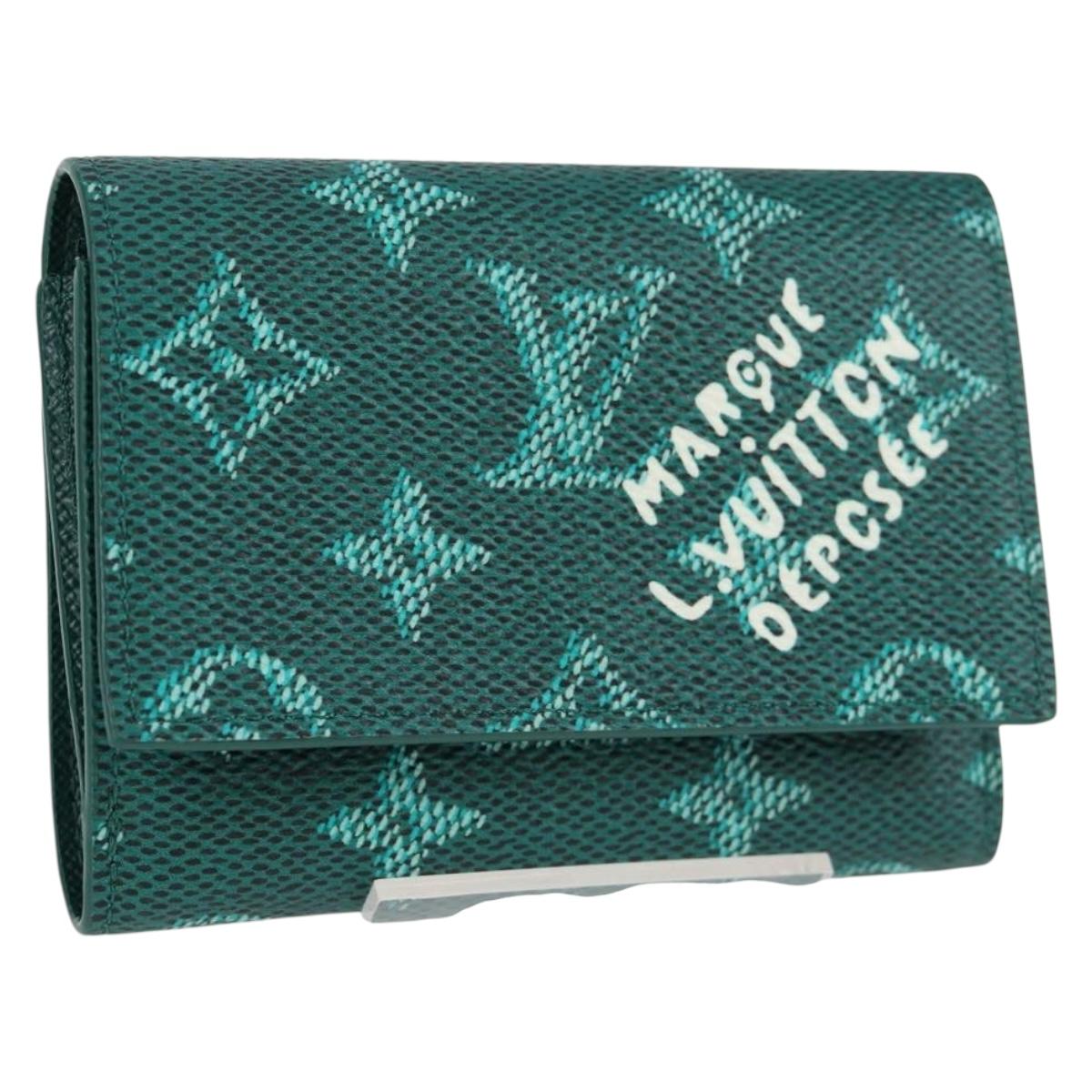 Louis Vuitton Victor, Green, Canvas, wallet