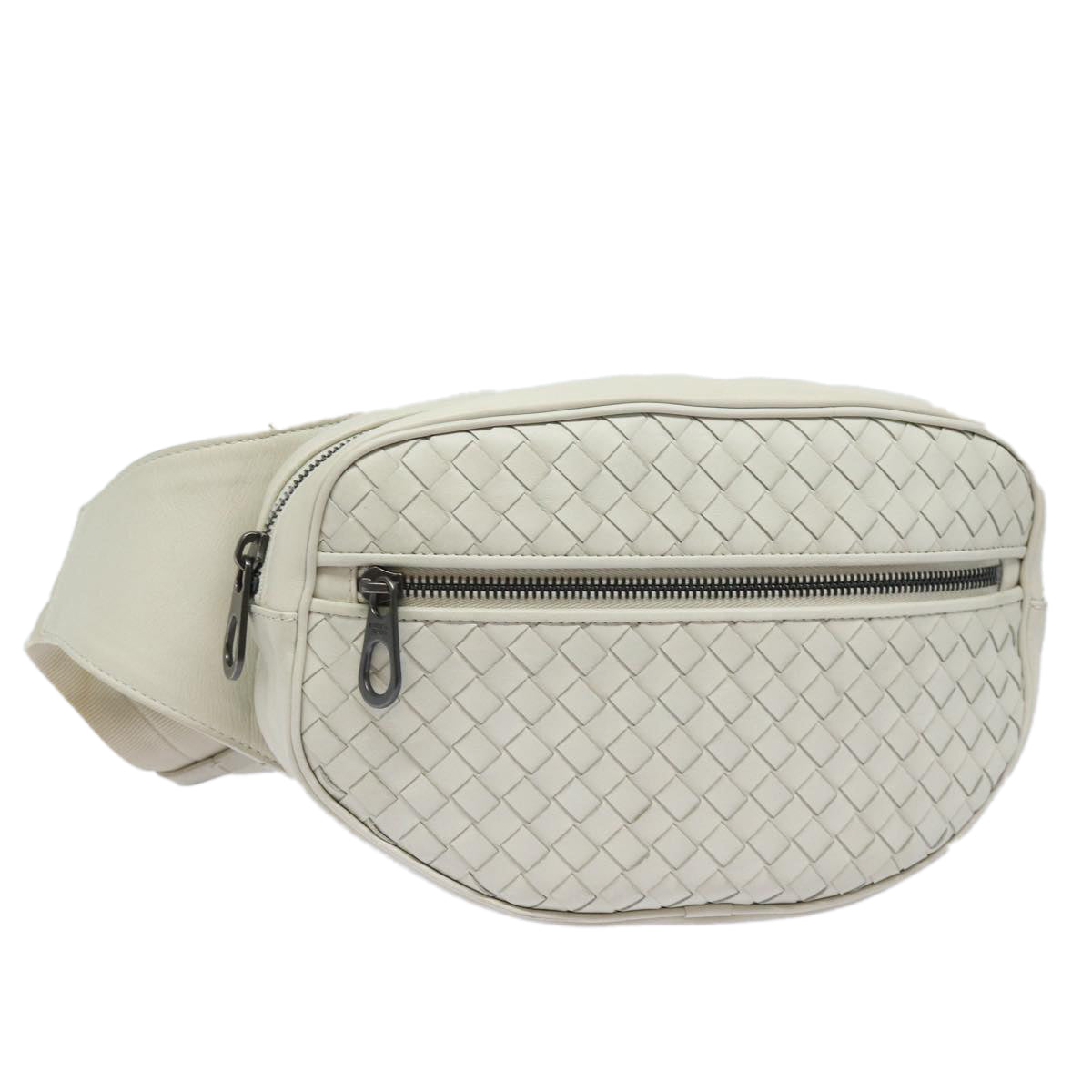 Bottega Veneta Intrecciato, White, Leather, shoulder