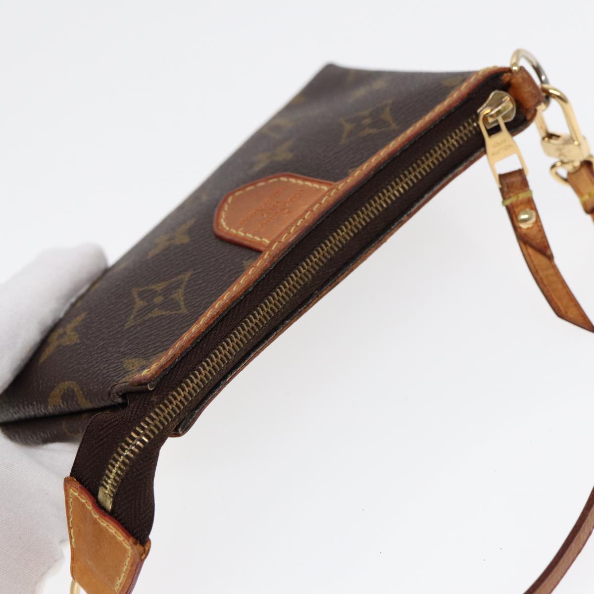 Louis Vuitton Delightful, Brown, Canvas, clutch