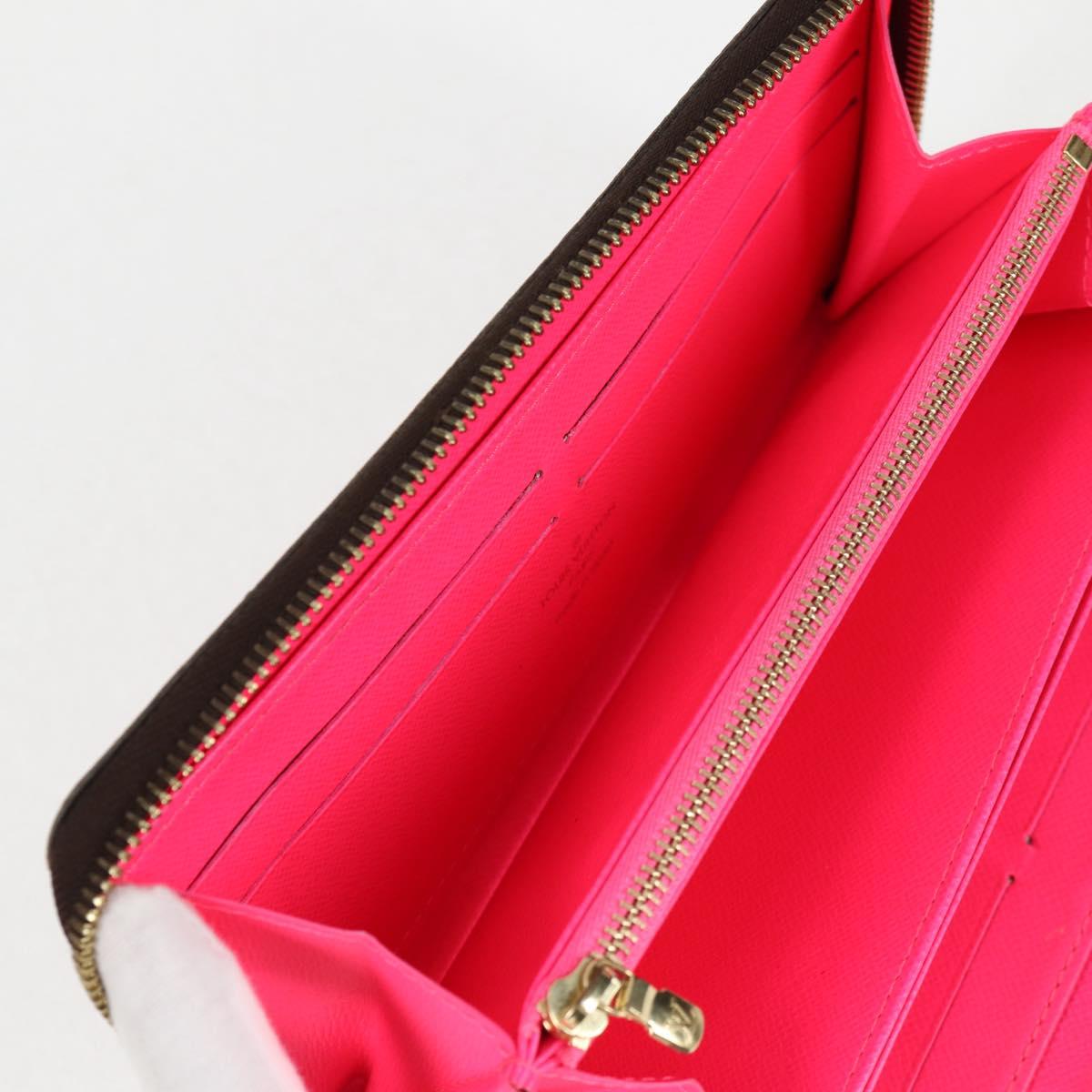 Louis Vuitton Portefeuille zippy, Pink, Canvas, wallet