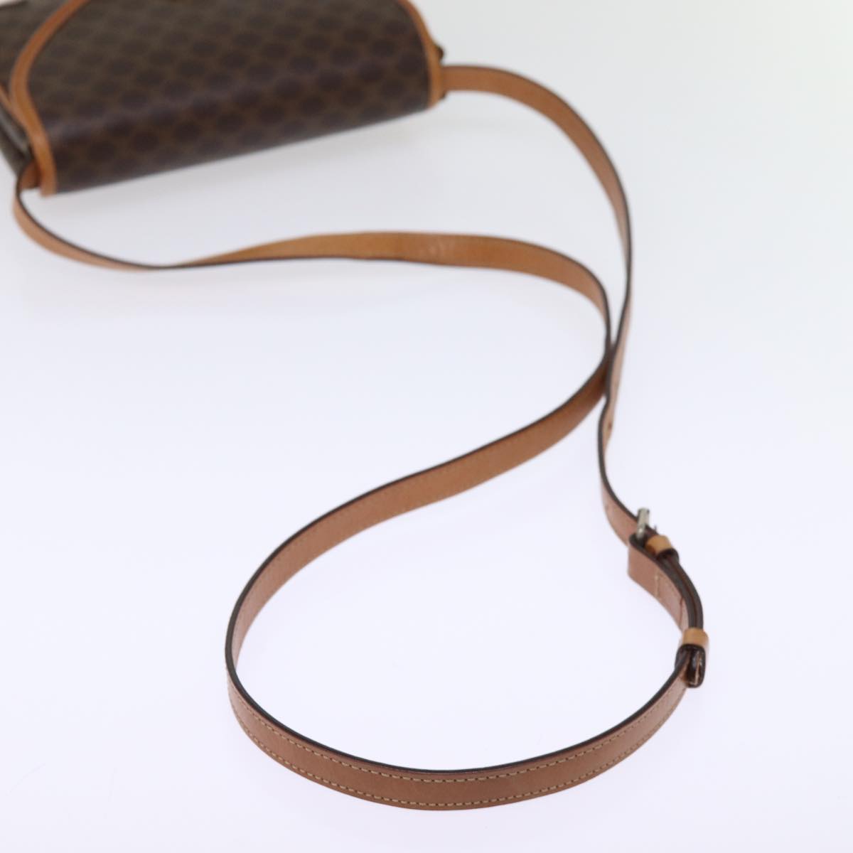 Céline Macadam, Brown, Canvas, shoulder