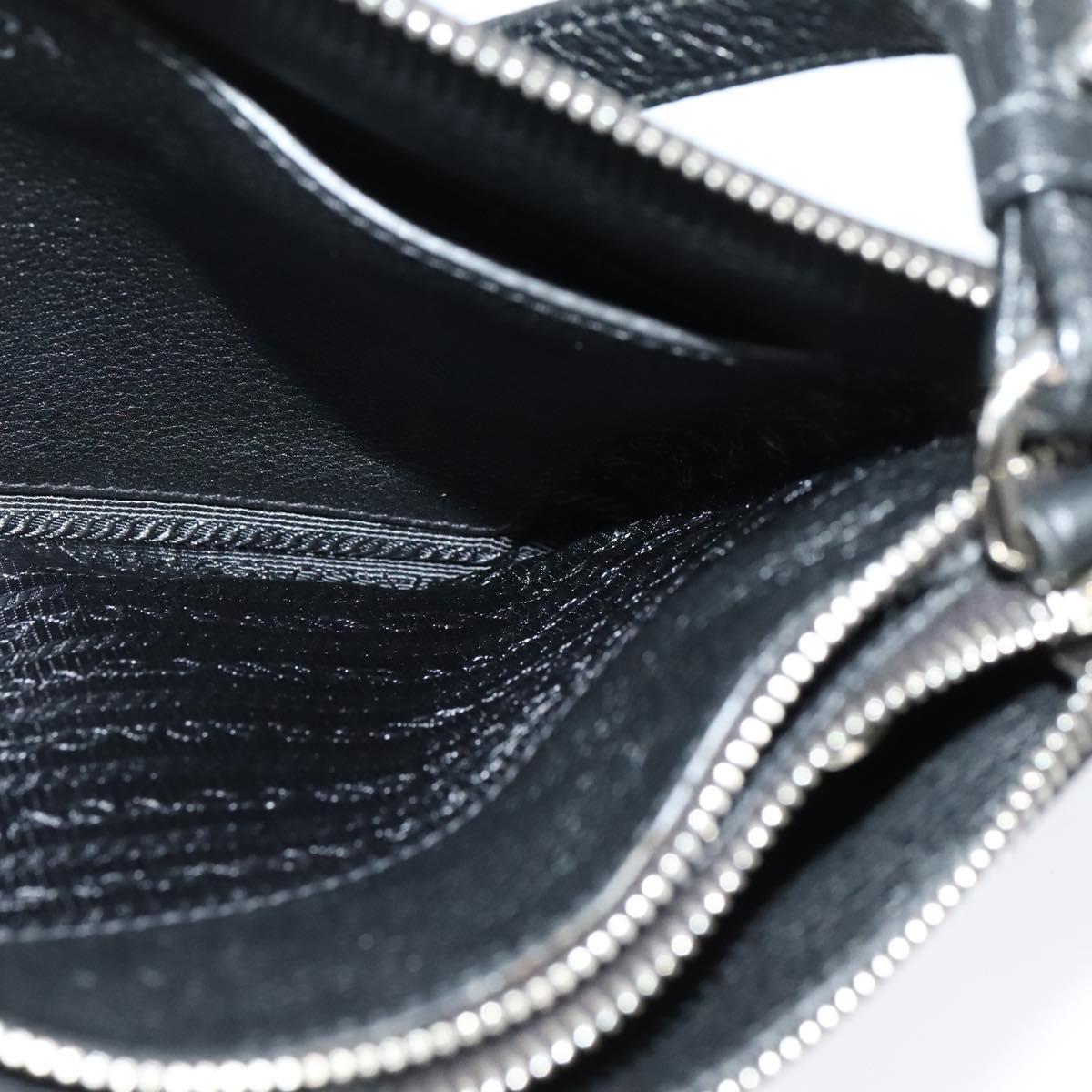 Prada Double, Black, Leather, shoulder