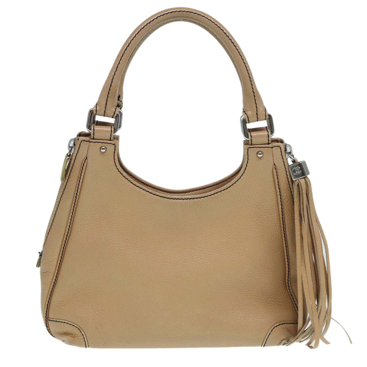 Chanel Hobo, Beige, Leather, handbag