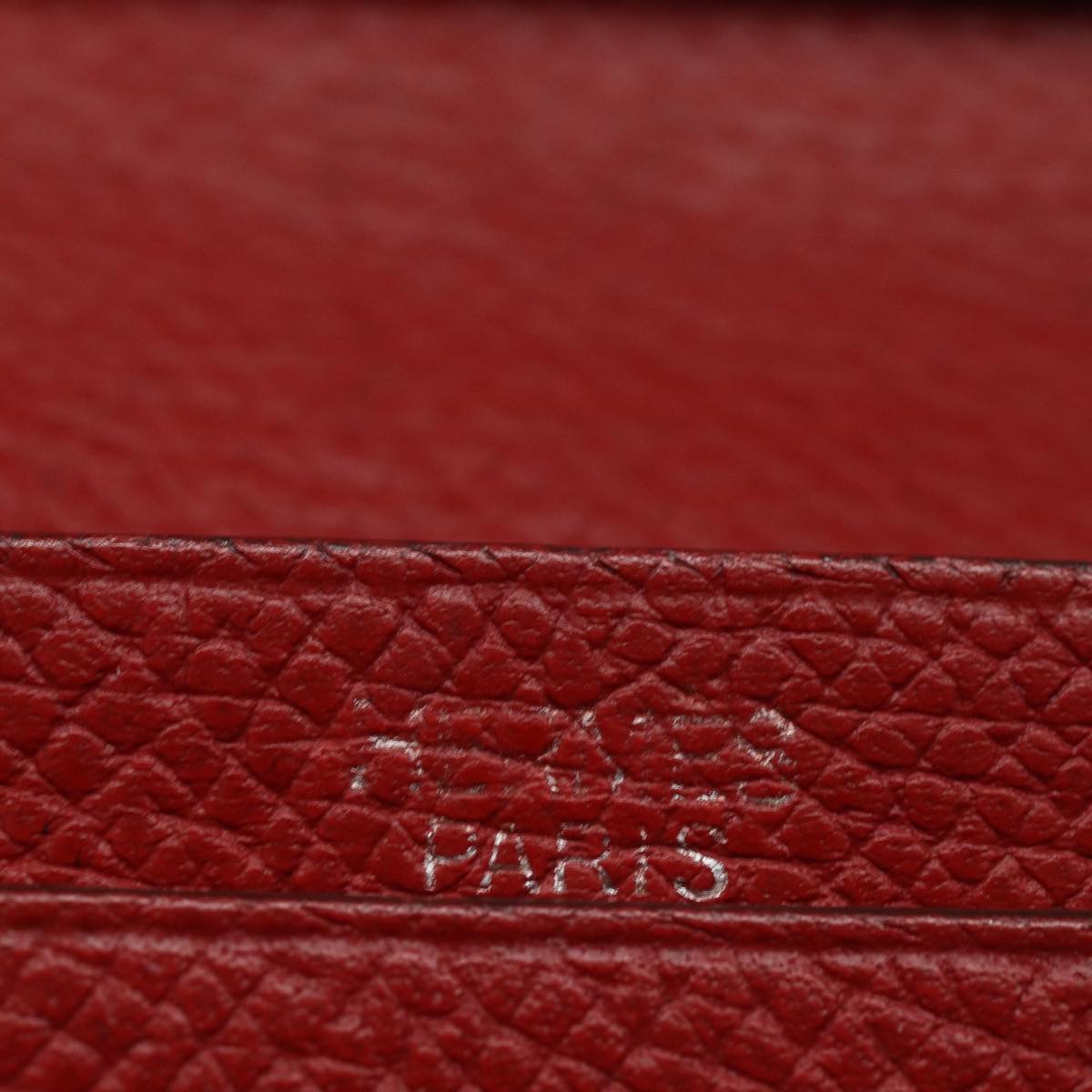 Hermès Béarn, Red, Leather, wallet