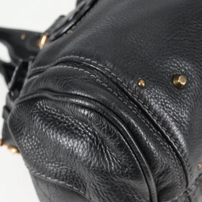 Chloé Paddington, Black, Leather, handbag