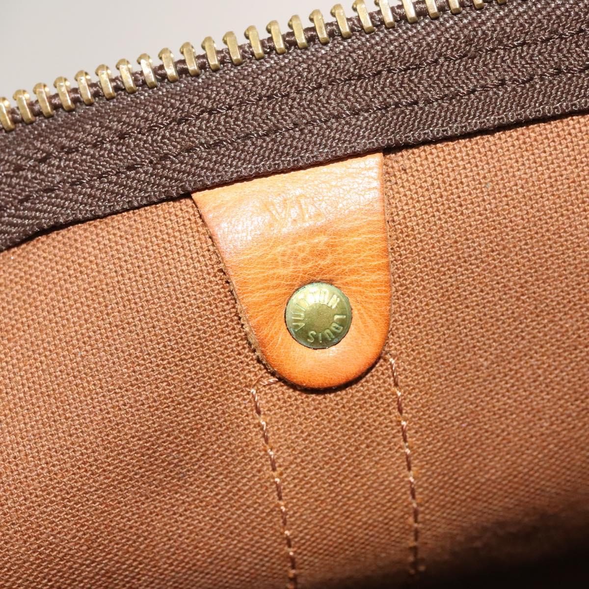 Louis Vuitton Keepall Bandoulière 60, Brown, Canvas, travel