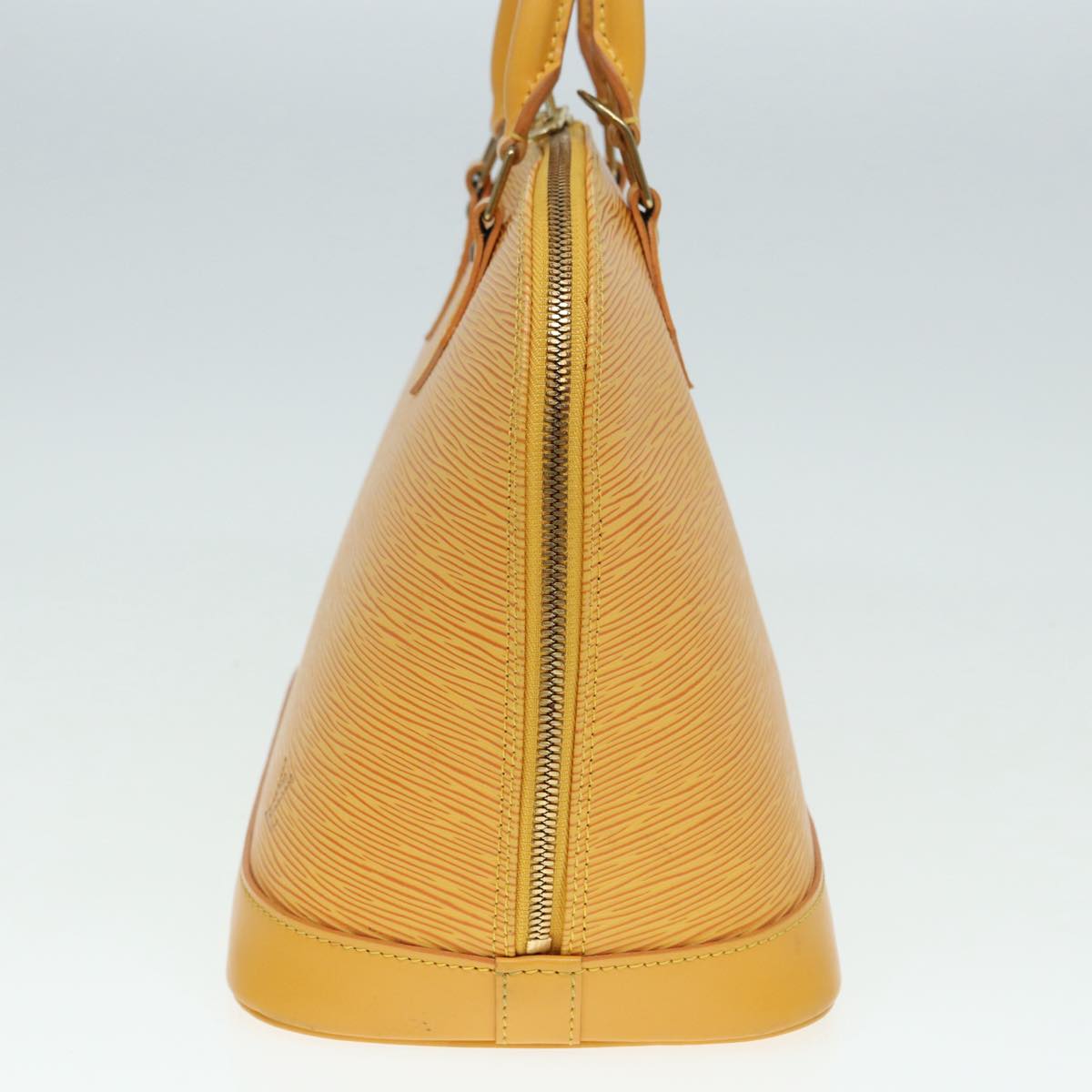 Louis Vuitton Alma, Yellow, Leather, handbag