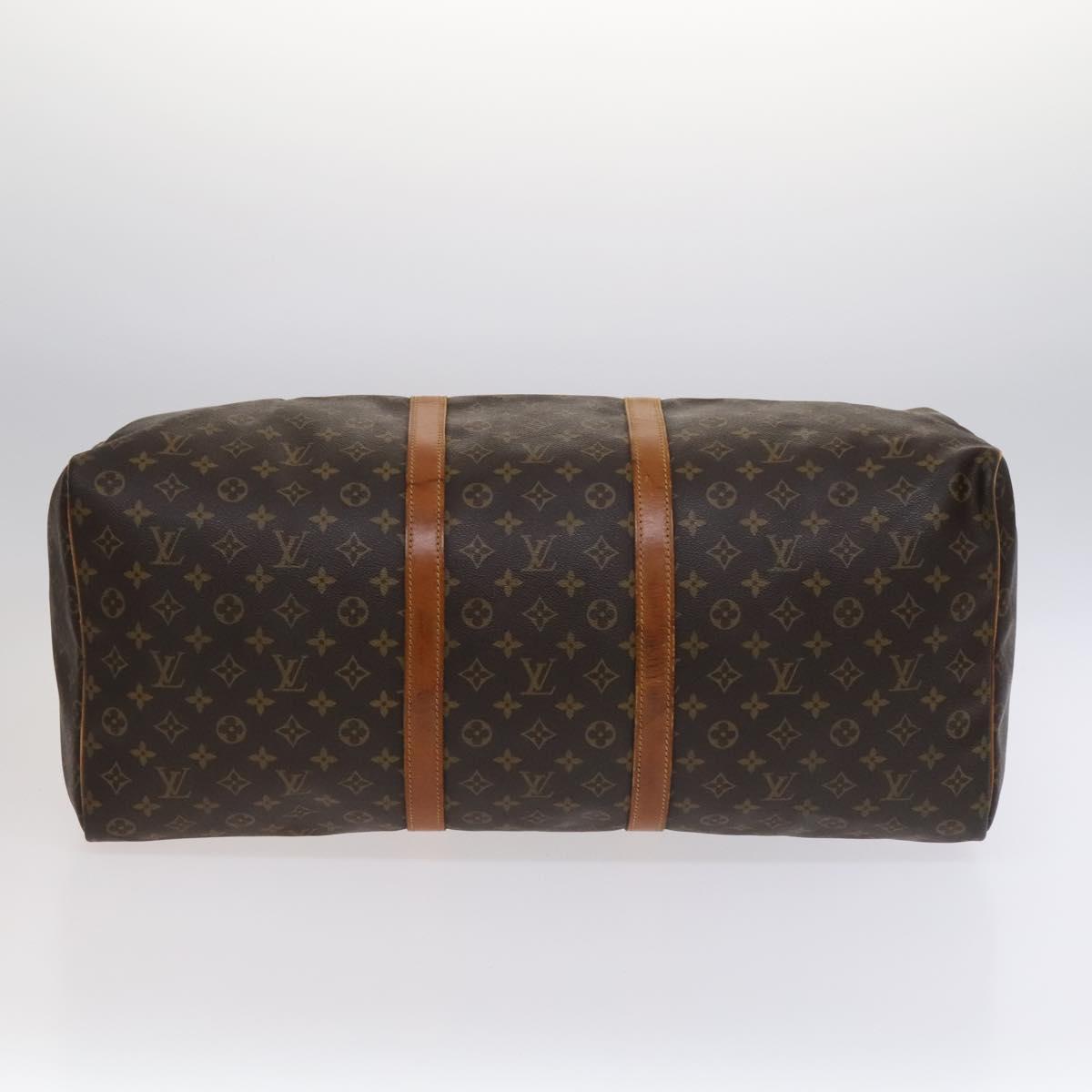Louis Vuitton Keepall 60, Brown, Canvas, travel