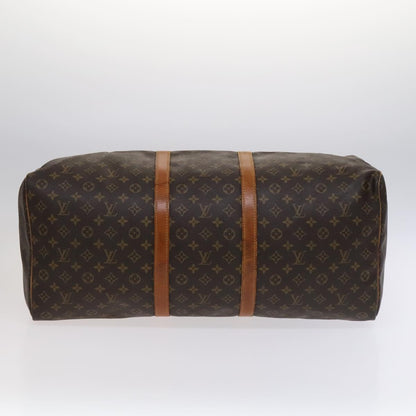 Louis Vuitton Keepall 60, Brown, Canvas, travel