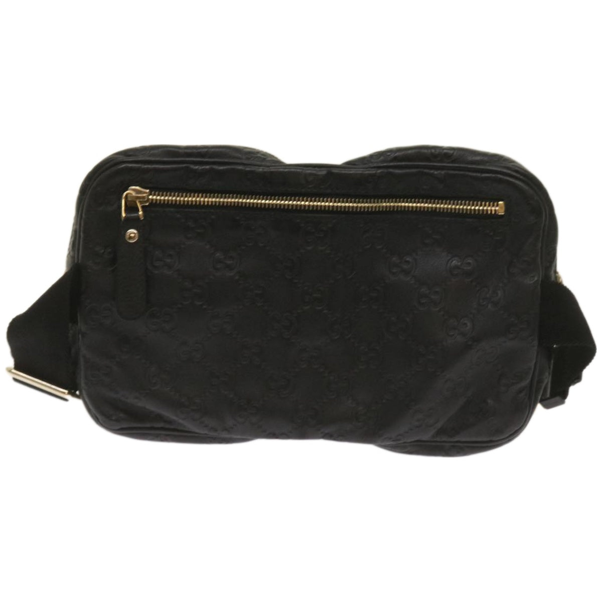 Gucci GG Signature, Black, Leather, shoulder