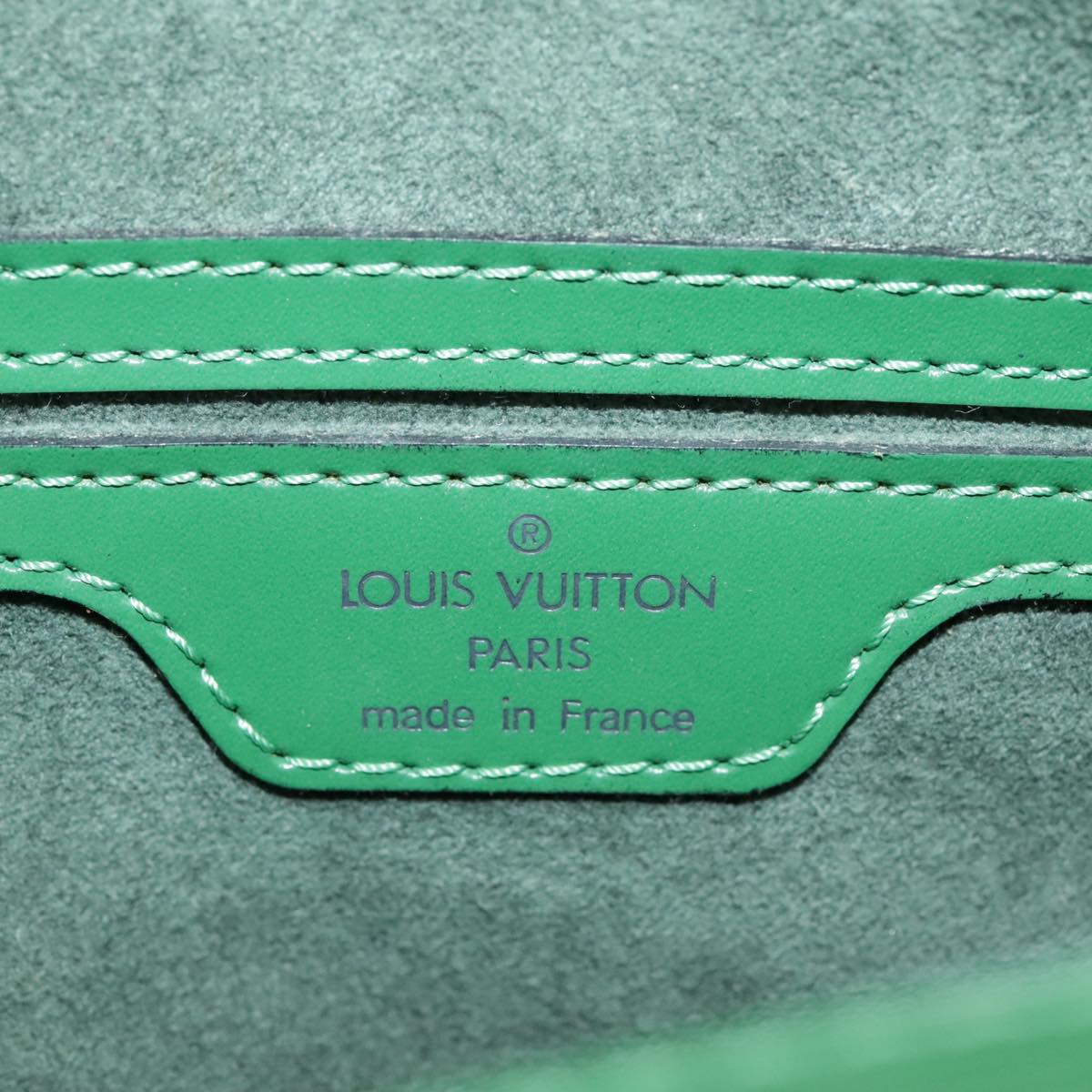 Louis Vuitton Soufflot, Green, Leather, handbag