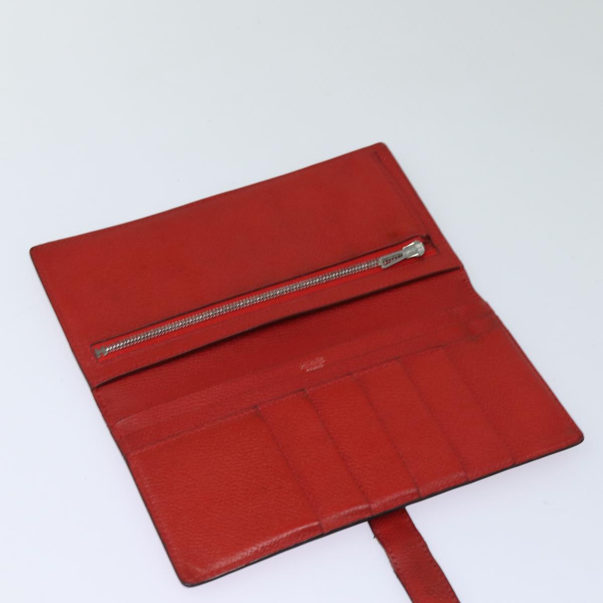 Hermès Béarn, Red, Leather, wallet