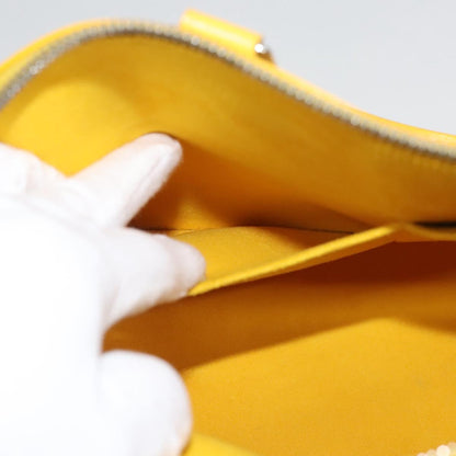 Louis Vuitton Alma, Yellow, Leather, handbag