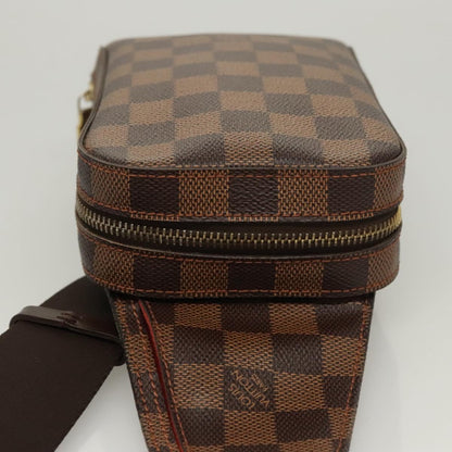 Louis Vuitton Geronimo, Brown, Canvas, shoulder