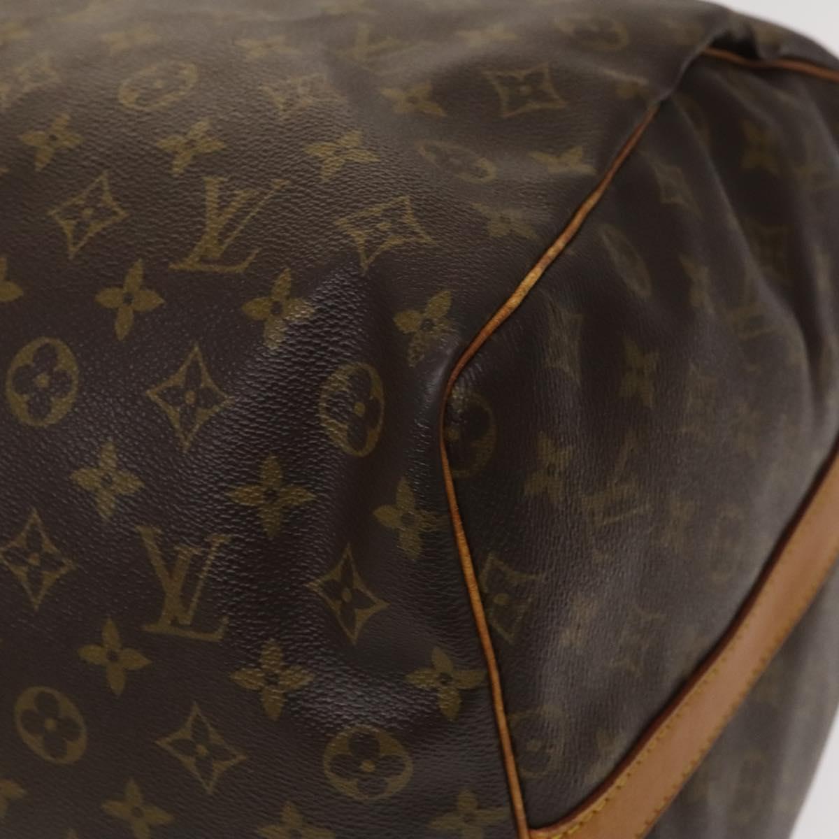 Louis Vuitton Keepall Bandoulière 60, Brown, Canvas, travel