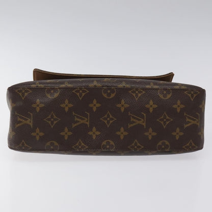 Louis Vuitton Mini looping, Brown, Canvas, shoulder