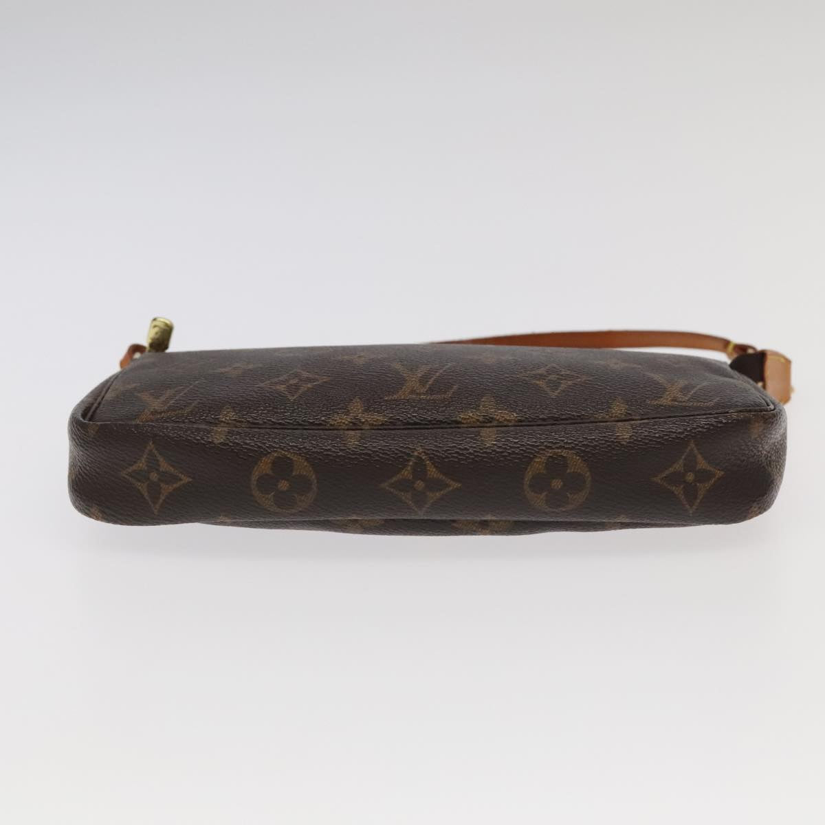 Louis Vuitton Pochette Accessoire, Brown, Canvas, clutch