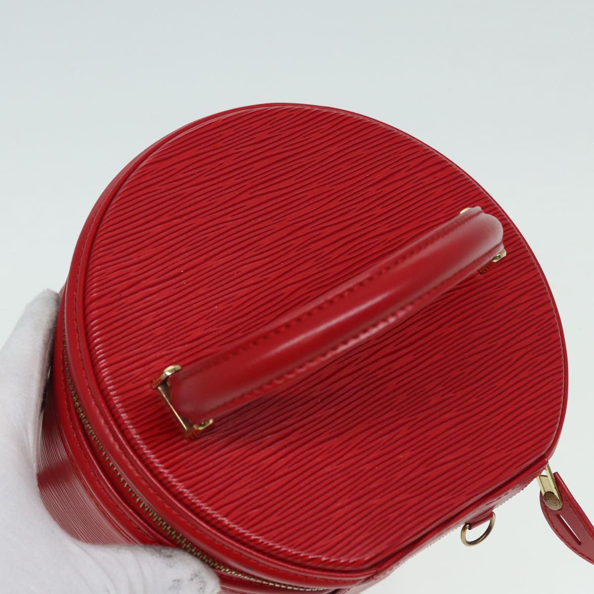 Louis Vuitton Vanity, Red, Leather, handbag