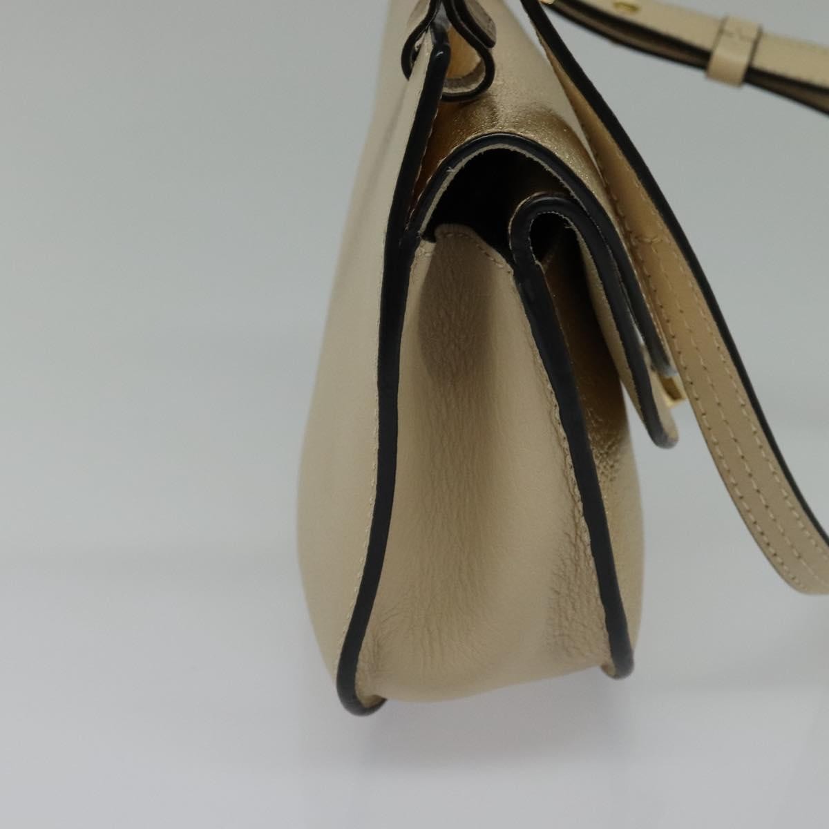 Chloe Georgia Leather, Gold, Leather, Shoulder Bag