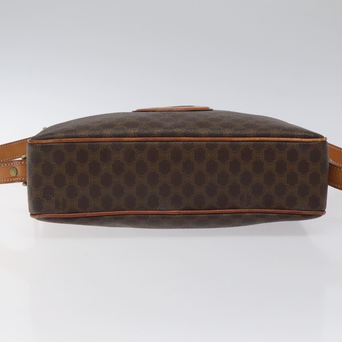 Celine Vintage Macadam Canvas, Brown, Canvas, Backpack