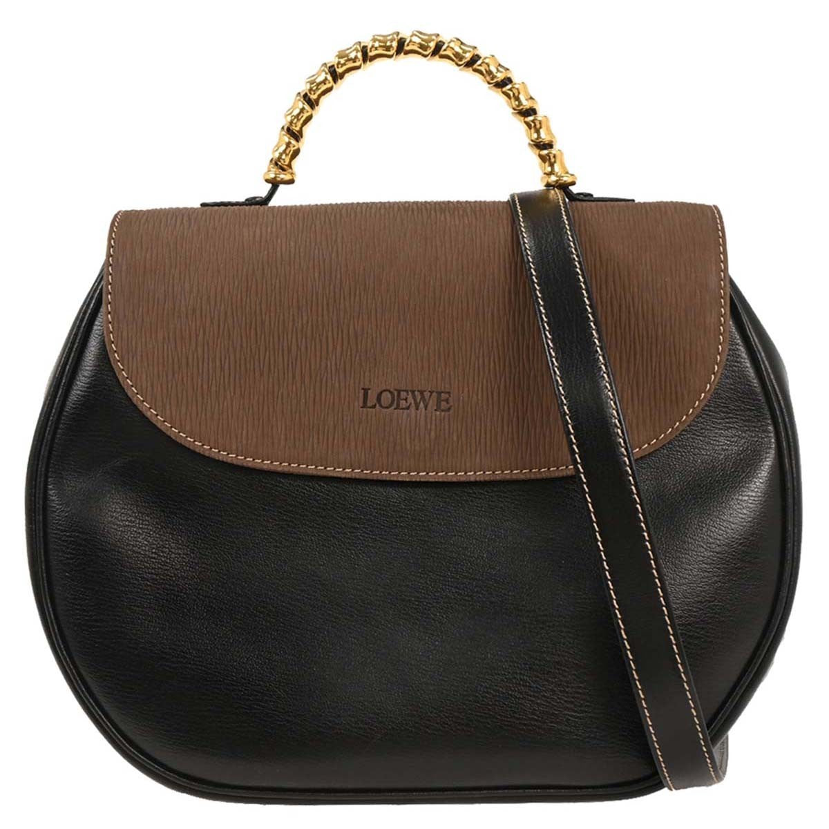 Loewe Velazquez shoulderbag Leather, Brown, Leather, Shoulder Bag
