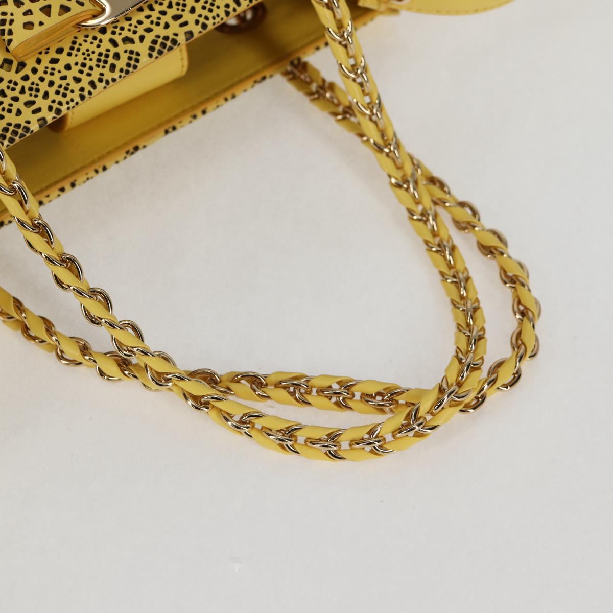 Salvatore Ferragamo Vara, Yellow, Leather, shoulder