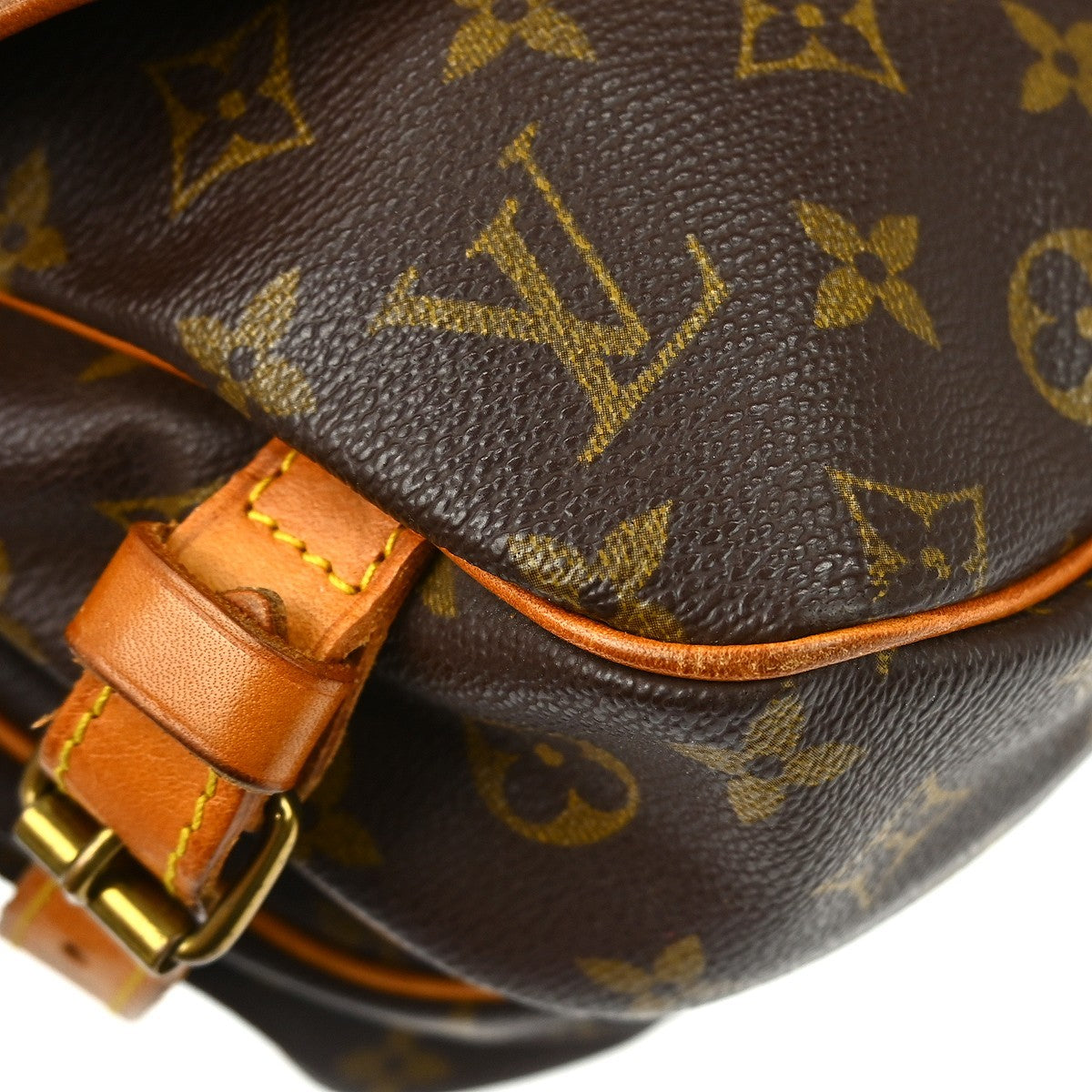 Louis Vuitton Saumur Monogram, Brown, Canvas, Shoulder Bag