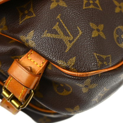 Louis Vuitton Saumur Monogram, Brown, Canvas, Shoulder Bag