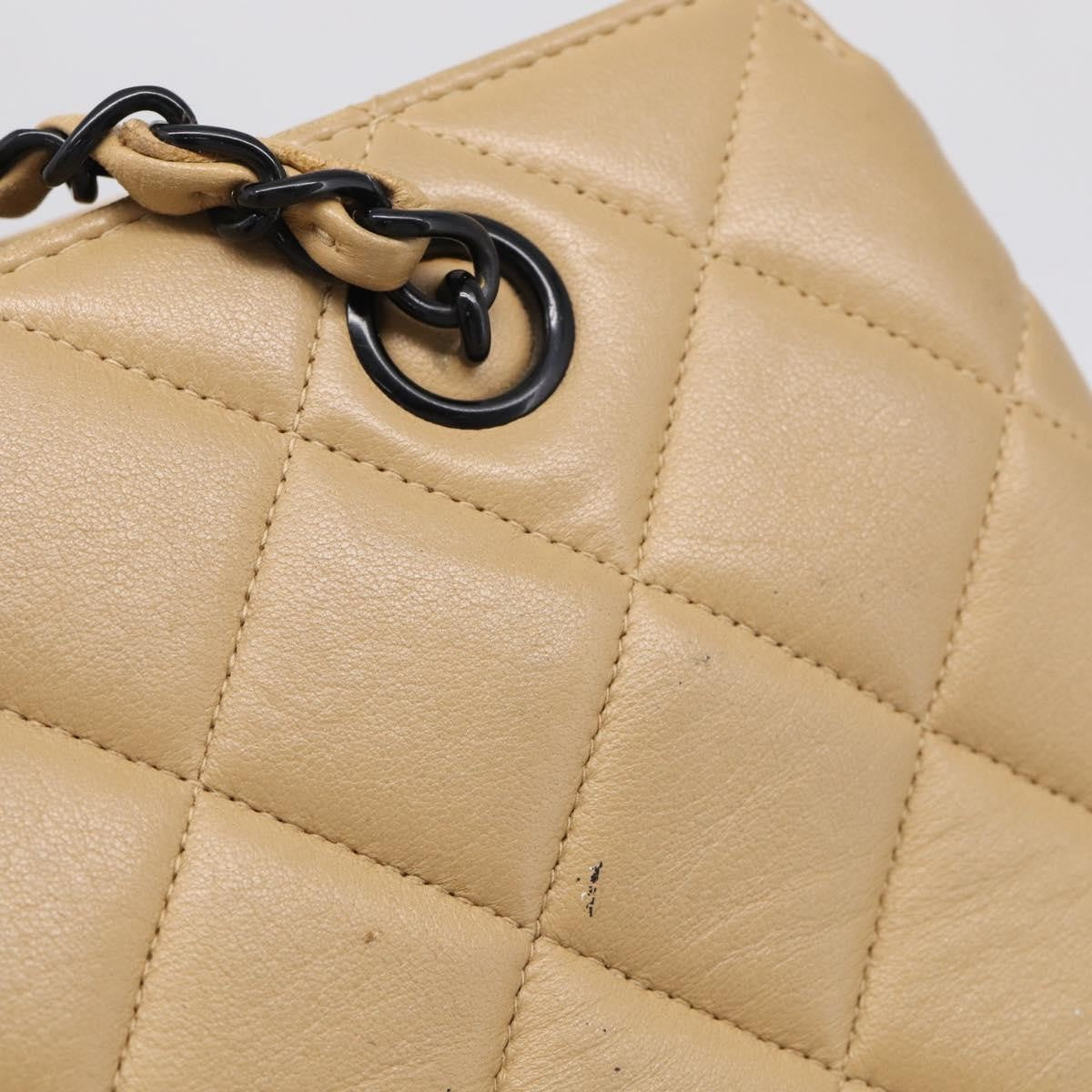 Chanel City Shopping Quilted Caviar, Beige, Leather, Tote Bag