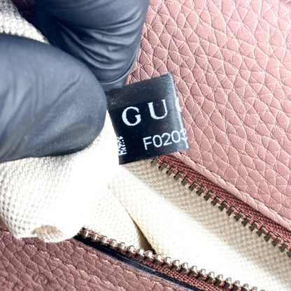 Gucci GG Marmont Top Handle Leather, Pink, Leather, Handbag