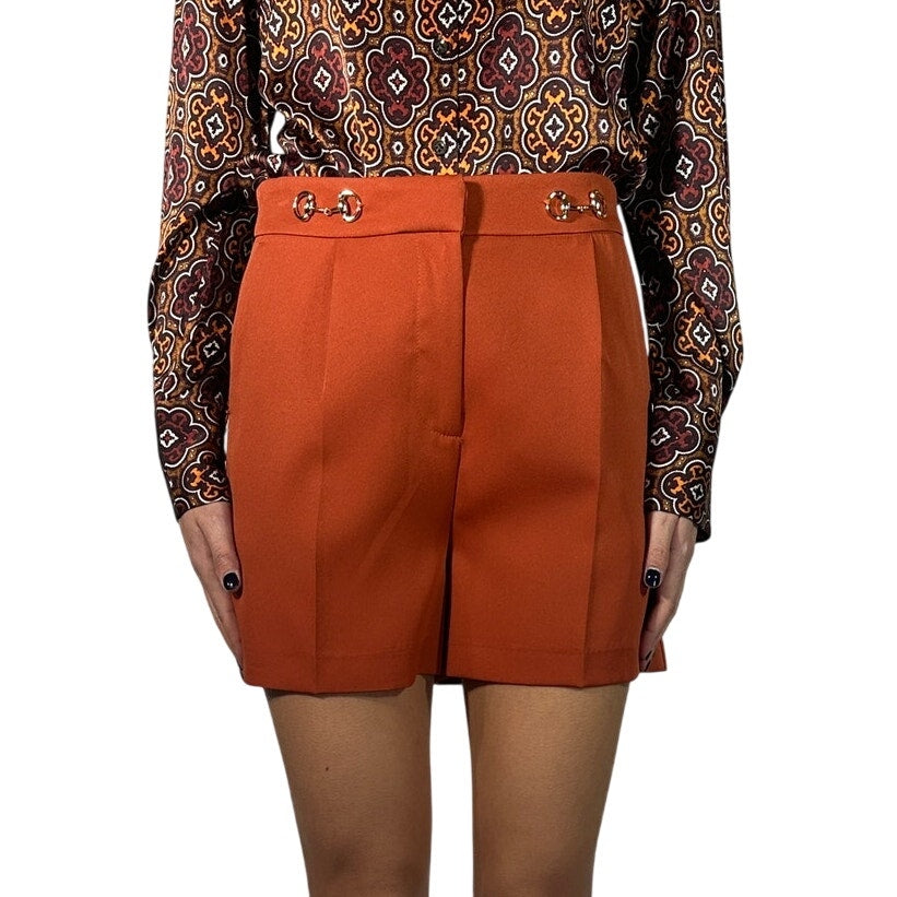 Vicolo Bit Pleat Front Trouser Shorts