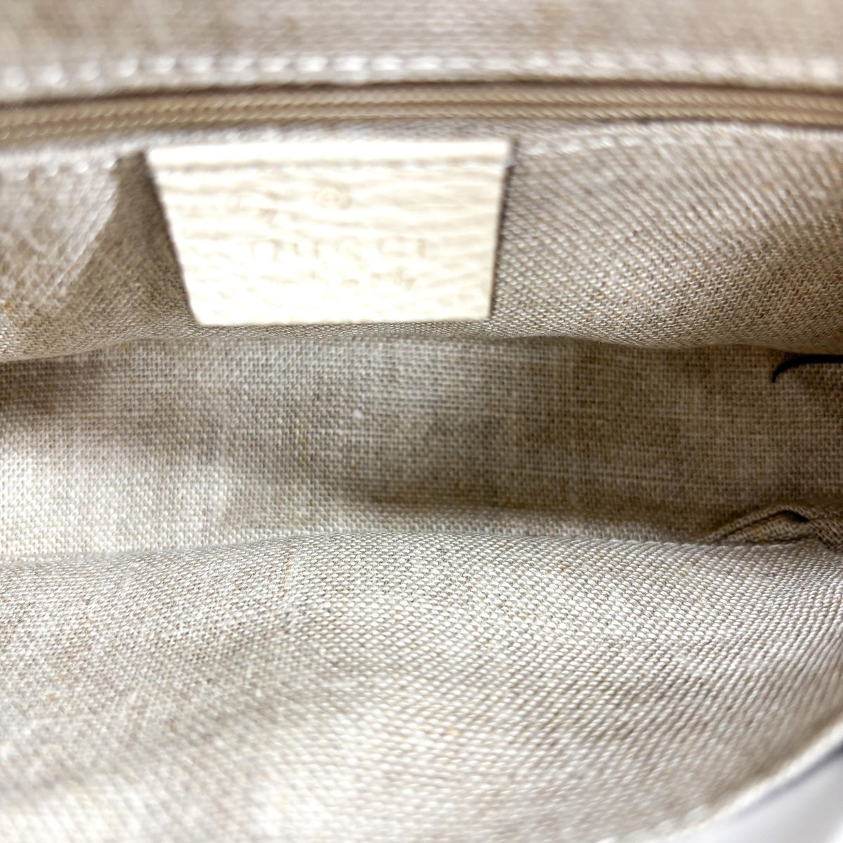 Gucci Interlocking Leather, Beige, Leather, Shoulder Bag