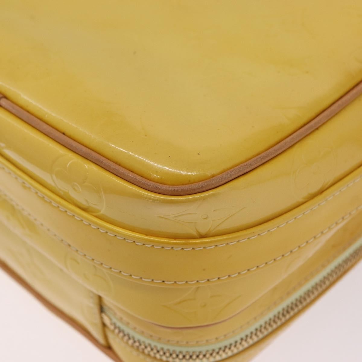Louis Vuitton Wooster Monogram Vernis, Yellow, Patent Leather, Handbag