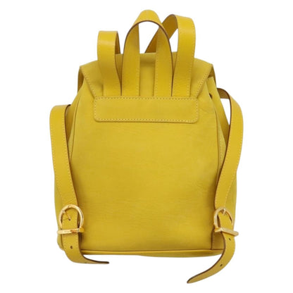 Salvatore Ferragamo Gancini Suede, Yellow, Suede, Backpack