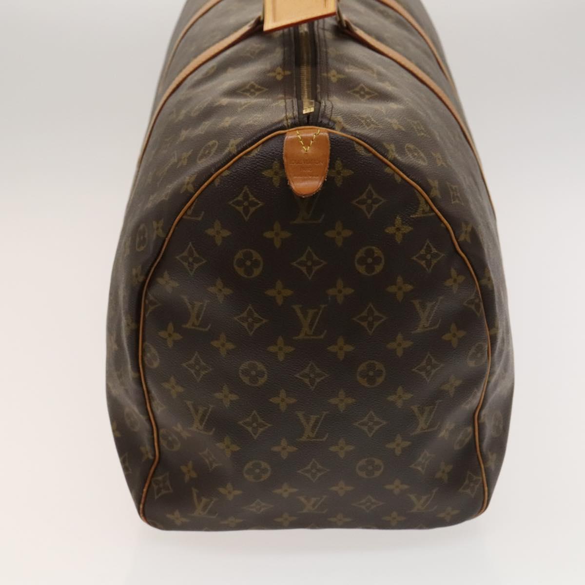 Louis Vuitton Keepall 60, Brown, Canvas, travel