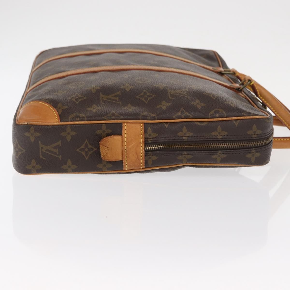 Louis Vuitton Porte-Documents Voyage Macassar Monogram Canvas, Brown, Canvas, Briefcase