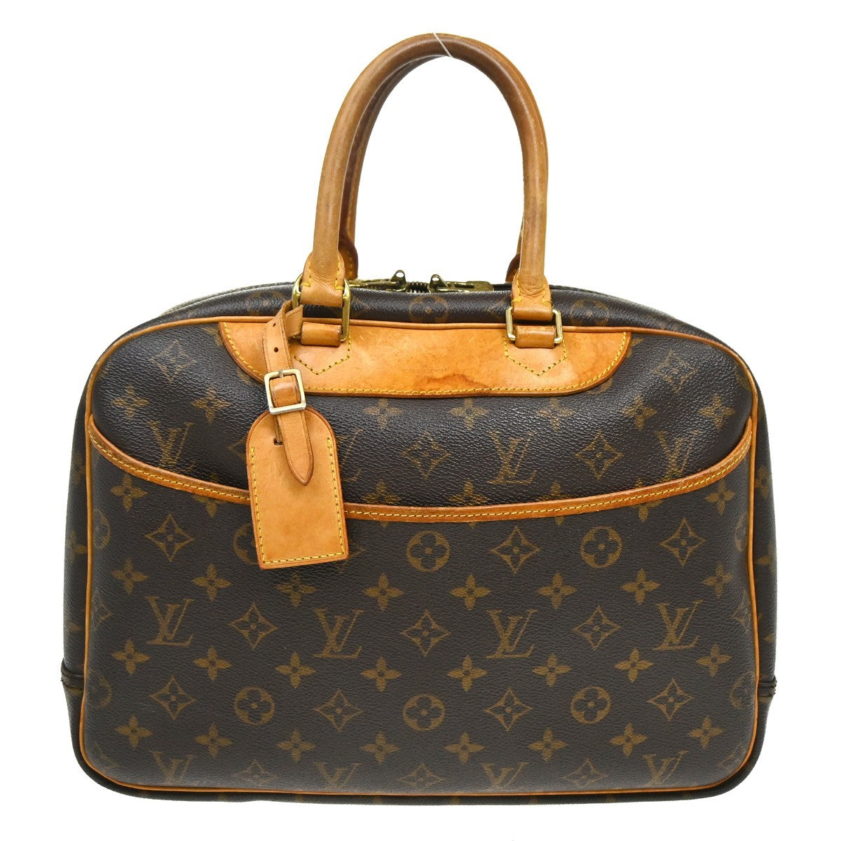 Louis Vuitton Deauville Monogram, Brown, Canvas, Handbag