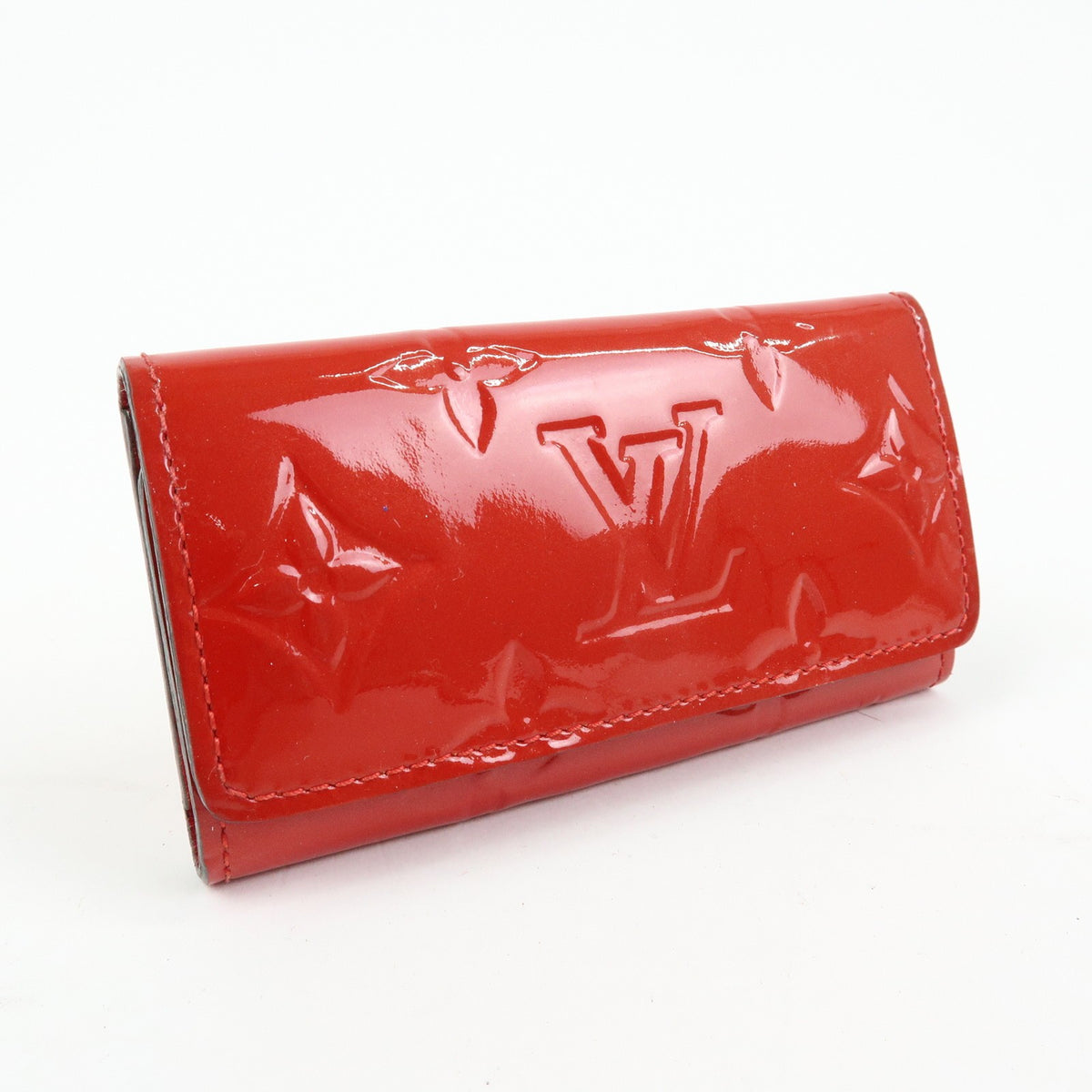 Louis Vuitton Multiclés 4 Cuir verni, Red, Patent Leather, Wallet