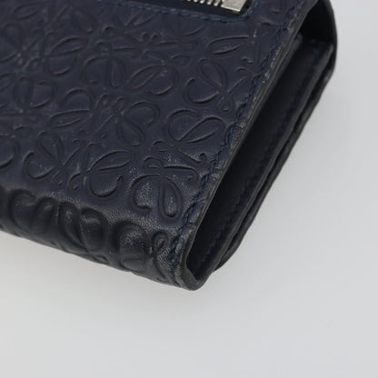 Loewe Anagram Leather, Navy, Leather, Wallet