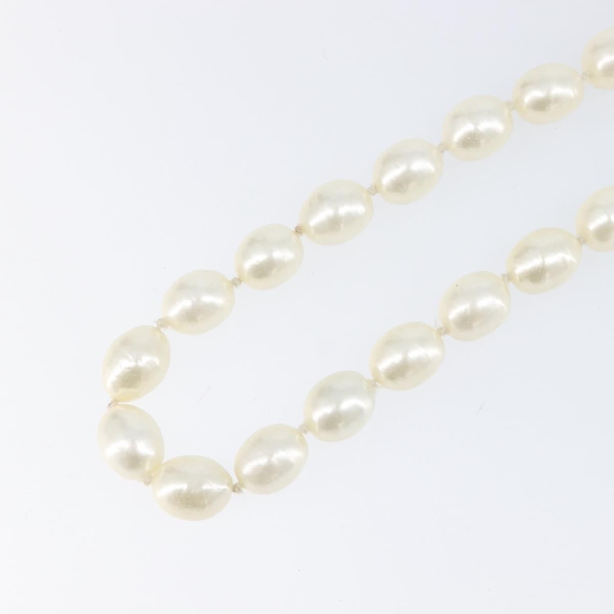 Chanel CC Pearl Metal and Pearls, White, Pearl, Necklace