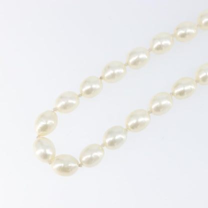 Chanel CC Pearl Metal and Pearls, White, Pearl, Necklace