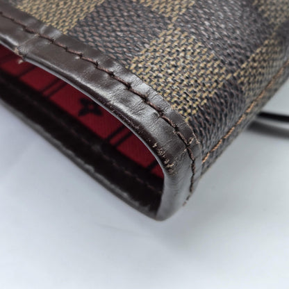Louis Vuitton Neverfull Damier Ebene, Brown, Canvas, Tote Bag
