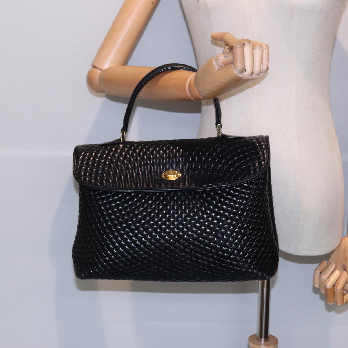 Bally, Black, Leather, handbag