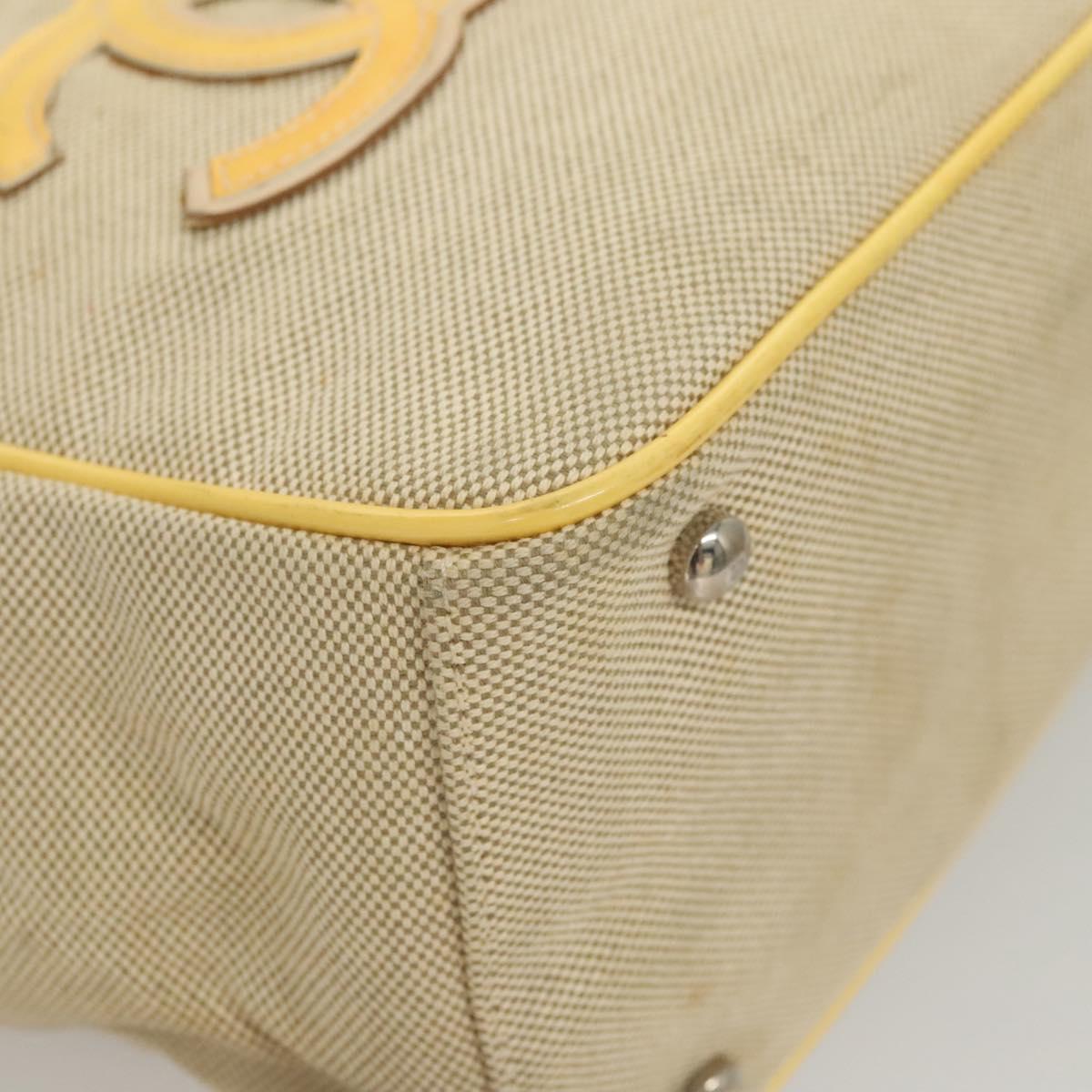 Chanel Camellia, Beige, Canvas, handbag