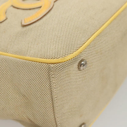 Chanel Camellia, Beige, Canvas, handbag