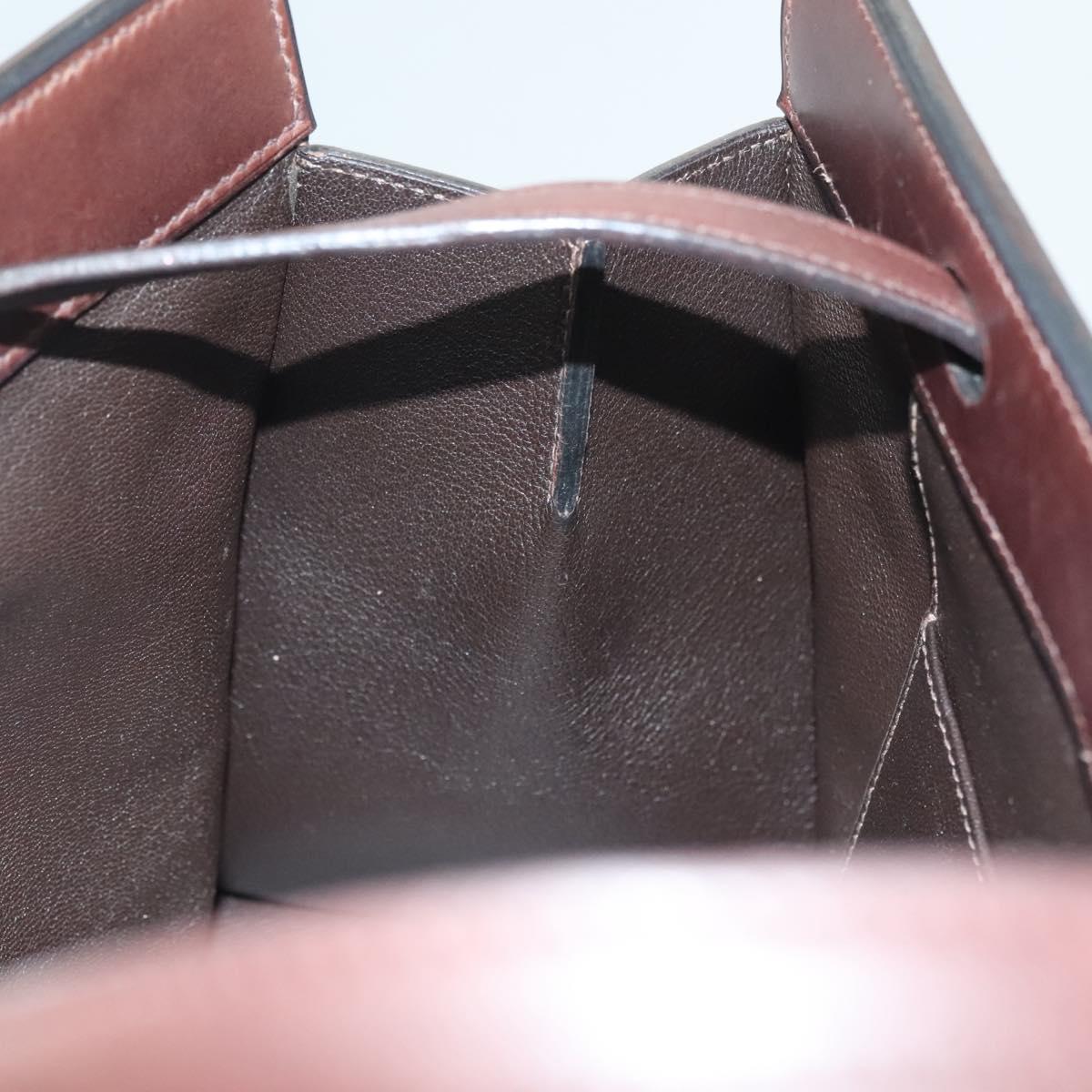 Hermès, Brown, Leather, shoulder