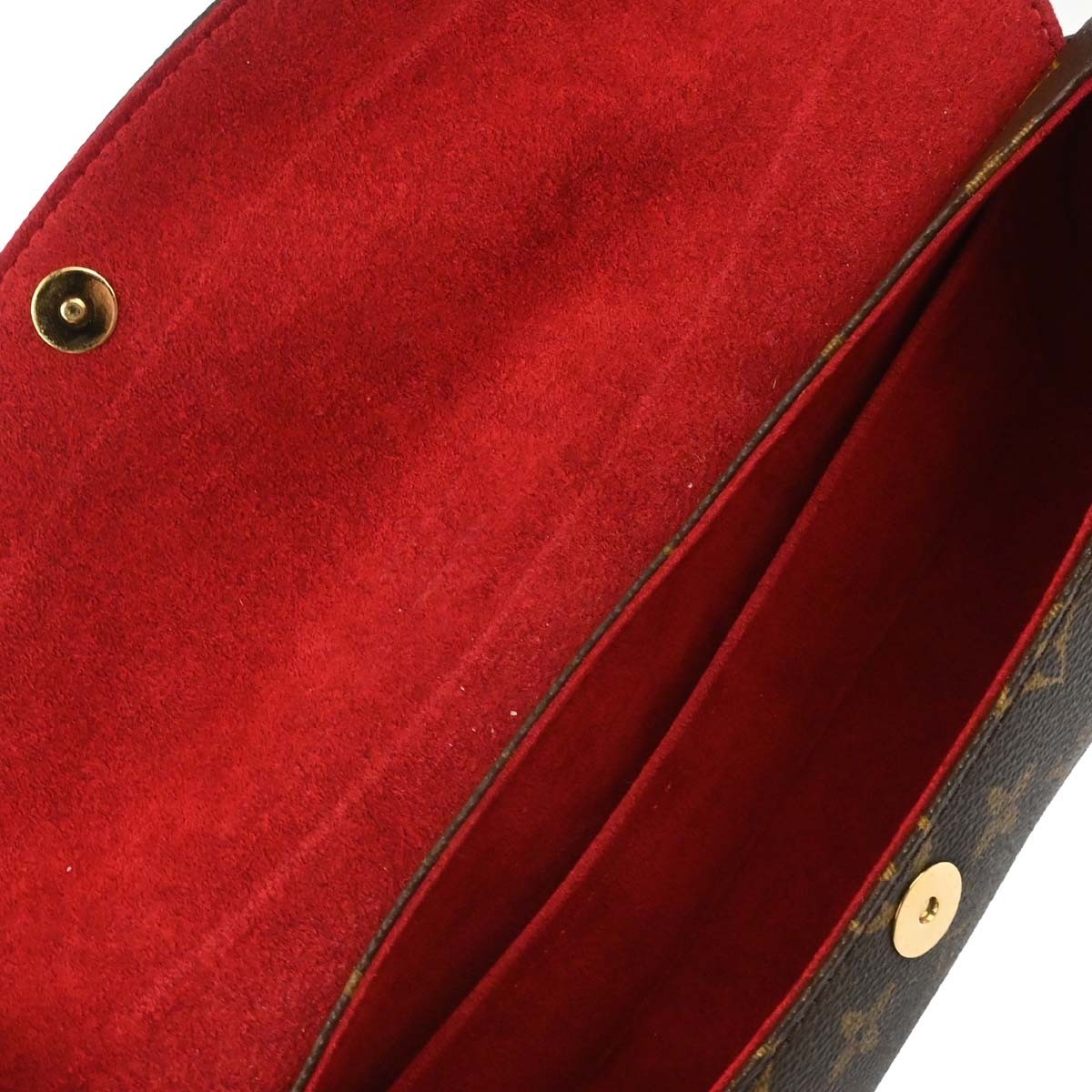 Louis Vuitton Sonatine Monogram Canvas, Brown, Canvas, Handbag