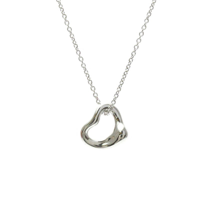 Tiffany & Co. Elsa Peretti Open Heart Pendant Platinum, Silver, Platinum, Necklace