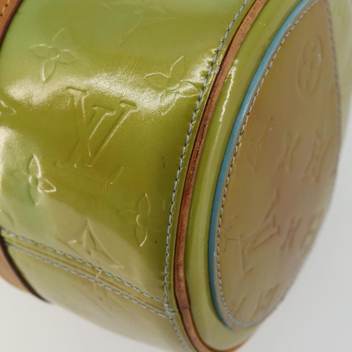 Louis Vuitton Bedford Monogram Vernis, Green, Patent Leather, Handbag