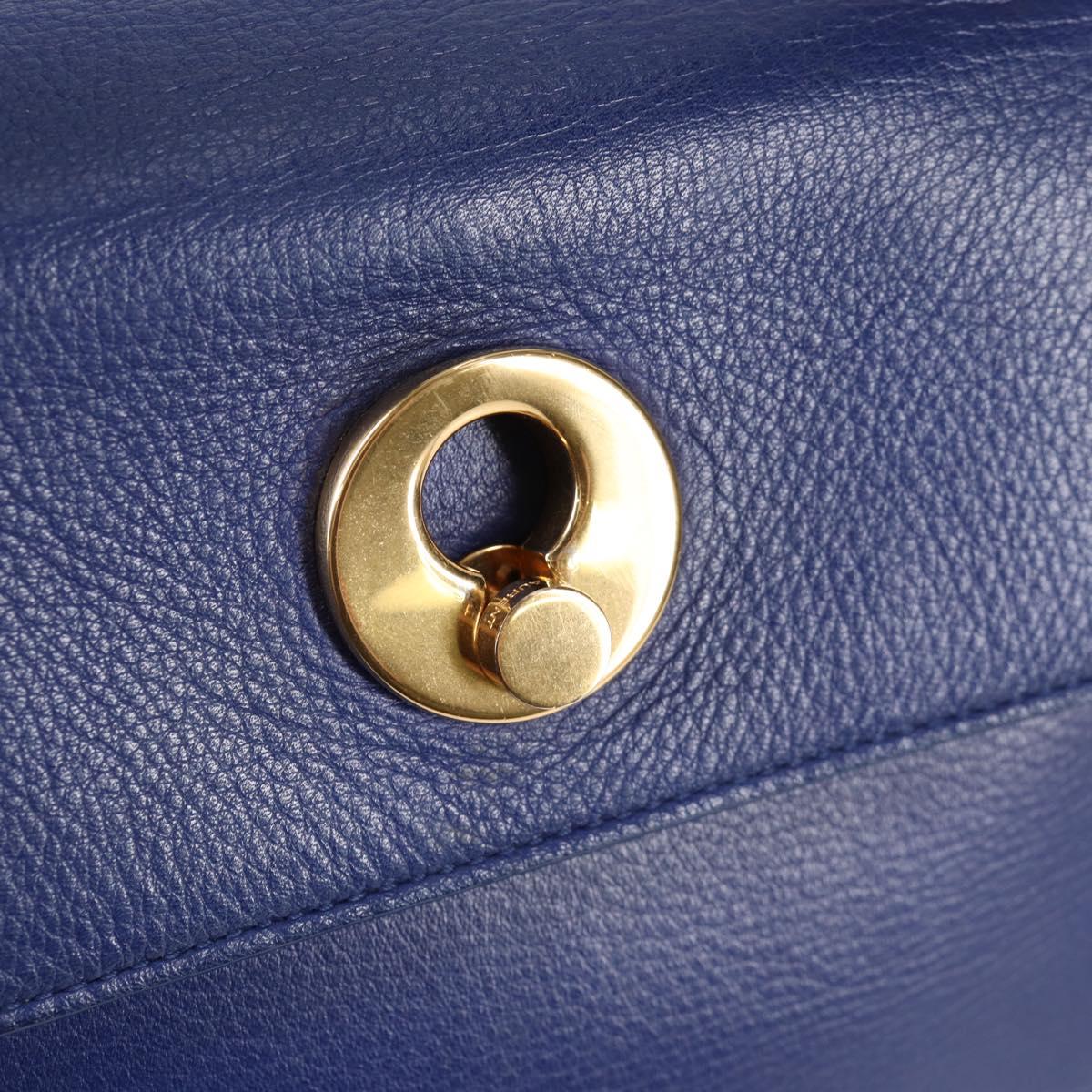Yves Saint Laurent Muse Two, Blue, Leather, shoulder